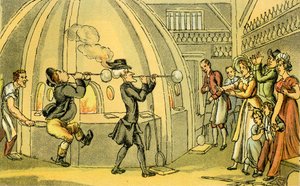 "Dr Syntax ve skleníku" od Thomas Rowlandson