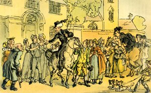 "Doktor Syntax se vydává na své druhé turné" od Thomas Rowlandson