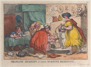 Dram-a-tic Demireps na jejich ranní zkoušce, 30. září 1810, 30. září 1810. od Thomas Rowlandson