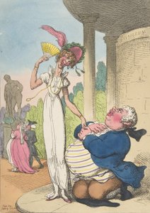 Dropsy Courting Consumption, 25. října 1810., 25. října 1810. od Thomas Rowlandson