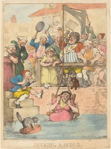 Vyhýbání se nadávce od Thomas Rowlandson