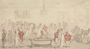 Elegantní společenský tanec od Thomas Rowlandson