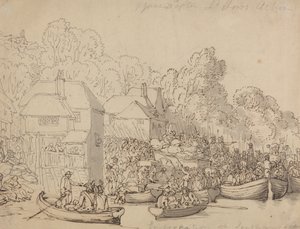 Nalodění v Southamptonu, 20. června 1794 (verze A) od Thomas Rowlandson