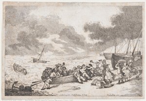 Plavba z Brighthelmstone do Diepp[e] od Thomas Rowlandson