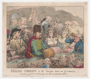 Anglická zvědavost aneb Cizinec zíral mimo tvář, 1. ledna 1794, 1. ledna 1794. od Thomas Rowlandson