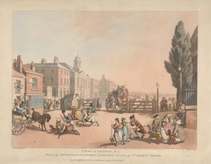 Vjezd na silnici Tottenham Court Road Turnpike (č. 3) od Thomas Rowlandson