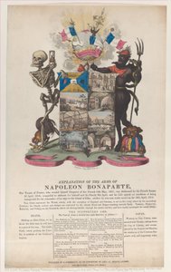 Vysvětlení zbraní Napoleona Bonaparta, duben 1814, duben 1814. od Thomas Rowlandson