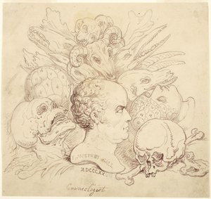 F. Josephus Gall, kraniolog od Thomas Rowlandson