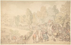 Veletrh Fairlop, Essex od Thomas Rowlandson