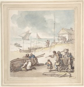 Postavy u moře od Thomas Rowlandson