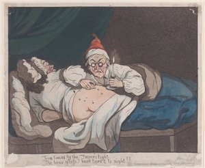 Pětkrát Taperovým světlem, Přesýpací hodiny, které jsem obrátil do noci!!, 1793., 1793. od Thomas Rowlandson