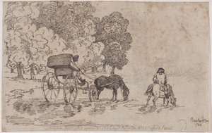 Čtyřkolová chaise, 10. dubna 1785, 10. dubna 1785. od Thomas Rowlandson