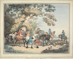 Lov na lišku [sada šesti]: 1. Ranní výprava od Thomas Rowlandson