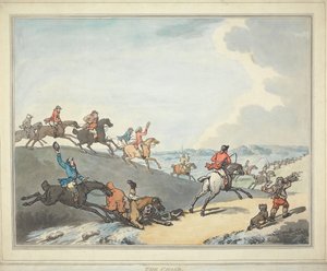 Lov na lišku [sada šesti]:   2. Pronásledování od Thomas Rowlandson
