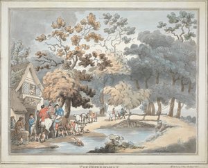 Lov na lišku [sada šesti]:   4. Občerstvení od Thomas Rowlandson