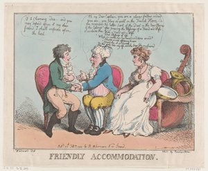 Přátelské ubytování, 25. února 1802., 25. února 1802. od Thomas Rowlandson