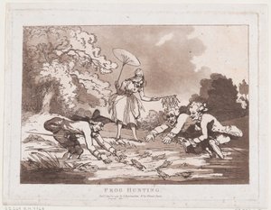 Lov žab od Thomas Rowlandson