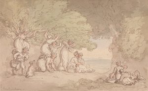 Sběr ovoce a ořechů od Thomas Rowlandson
