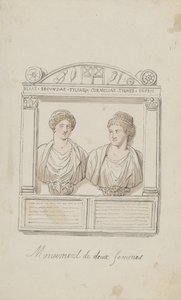 Pohřební oltář Julie Secundy a Cornelie Tyché od Thomas Rowlandson