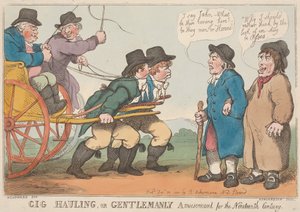 Gig-Hauling, aneb Džentlmenská zábava devatenáctého století od Thomas Rowlandson