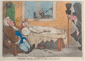 Vzdát ducha aneb Jeden příliš mnoho, 1813., 1813. od Thomas Rowlandson