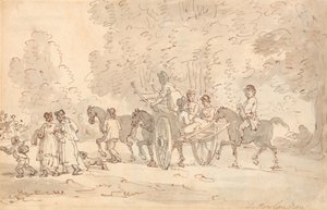 Cesta na trh od Thomas Rowlandson