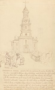 Kostel v Greenwichi od Thomas Rowlandson