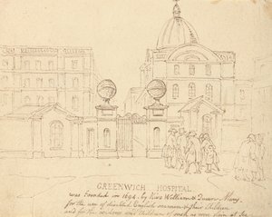 Nemocnice v Greenwichi od Thomas Rowlandson