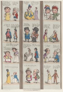 Groteskní hranice pro pokoje a sály, [1800], dotisk., [1800], dotisk. od Thomas Rowlandson