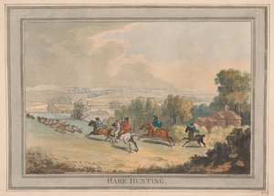 Lov zajíců od Thomas Rowlandson