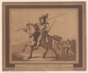 Henry Munro, vůdce irských povstalců od Thomas Rowlandson