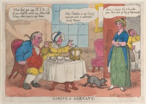 Najímání služebníka, 1811., 1811. od Thomas Rowlandson