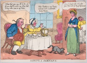 Najímání služebníka, 1811., 1811. od Thomas Rowlandson