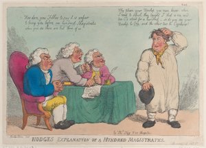 Hodžovo vysvětlení sta magistrátů, 1. března 1815, 1. března 1815. od Thomas Rowlandson