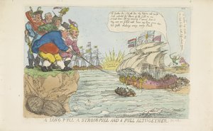 Holandská flotila byla díky společnému úsilí vyproštěna, 1813 od Thomas Rowlandson