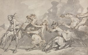 Srážka jezdců od Thomas Rowlandson