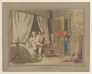 Vloupání do domů od Thomas Rowlandson