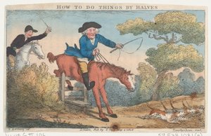 How to Do Things by Halfes, 4. května 1808, 4. května 1808. od Thomas Rowlandson