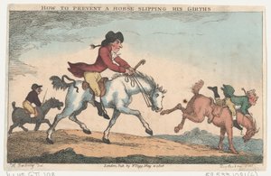 Jak zabránit tomu, aby kůň sklouznul podpásy, 4. května 1808, 4. května 1808. od Thomas Rowlandson