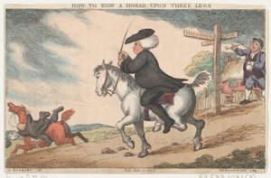 Jak jezdit na koni po třech nohách, 11. června 1808, 11. června 1808. od Thomas Rowlandson