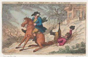 Jak cestovat po dvou nohách v mrazu, 4. května 1808, 4. května 1808. od Thomas Rowlandson