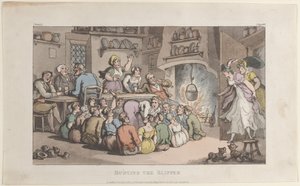 Hunting the Slipper, od Vicar of Wakefield, 1. května 1817, 1. května 1817. od Thomas Rowlandson