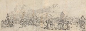 Hyde Park Corner od Thomas Rowlandson