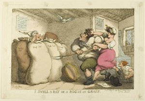 Cítím krysu nebo darebáka v obilí od Thomas Rowlandson