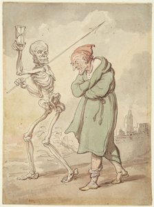 Ilustrace k dílu „Tanec smrti“ od Thomas Rowlandson