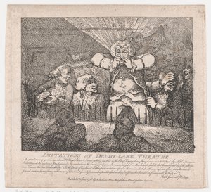 Imitations at Drury-Lane Theater Malebné krásy Boswell, Part the Secon..., 20. června 1786. od Thomas Rowlandson