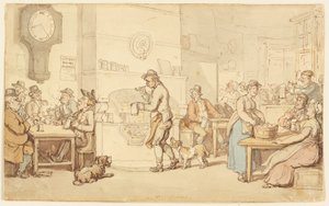 Interiér hostince od Thomas Rowlandson