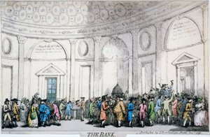 Vnitřní pohled na Bank of England, City of London, 1792. od Thomas Rowlandson