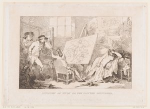 Rušení při práci nebo Malíř vyrušený od Thomas Rowlandson