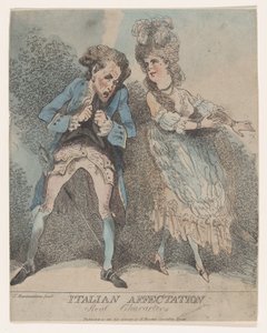 Italská náklonnost, skutečné postavy, 1786-91., 1786-91. od Thomas Rowlandson